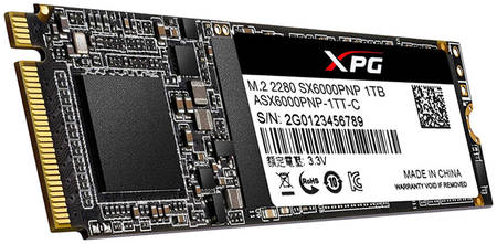 SSD накопитель ADATA XPG SX6000 Pro M.2 2280 1 ТБ (ASX6000PNP-1TT-C)