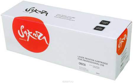 Картридж для лазерного принтера Sakura CRG725, черный SACRG725 965844462687534