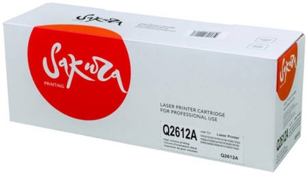 Картридж для лазерного принтера Sakura Q2612A, черный SAQ2612A 965844462687553