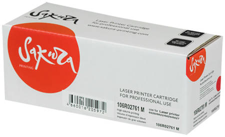 Картридж для лазерного принтера Sakura 106R02761, пурпурный SA106R02761 965844462687565