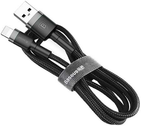 Кабель Baseus Kevlar Lightning 0,5м Grey/Black USB For Lightning 965844462691674