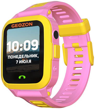 Детские смарт-часы Geozon Active Yellow/Pink (G-W03PNK) 965844462712827