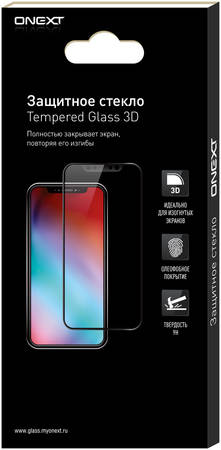 Защитное стекло ONEXT для Apple iPhone X White 3D