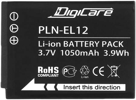 Аккумулятор для цифрового фотоаппарата DigiCare PLN-EL12