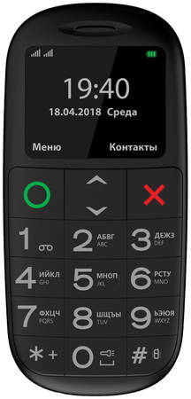 Мобильный телефон Vertex С312 Black/White 965844462833791