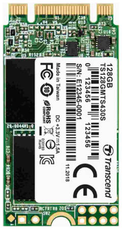 SSD накопитель Transcend MTS430 M.2 2242 128 ГБ (TS128GMTS430S) 965844462923048