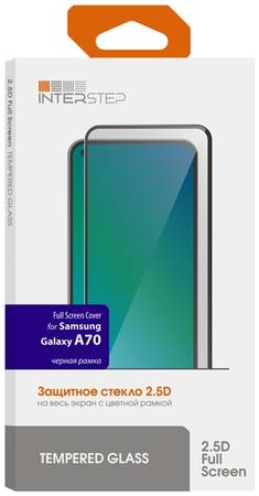 Защитное стекло InterStep для Samsung Galaxy A70 Black (IS-TG-SAMA70FSB-UA3B201) FSC для Galaxy A70 Black 965844462938933