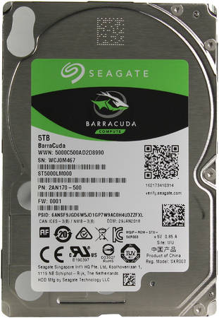 Жесткий диск Seagate BarraCuda 5ТБ (ST5000LM000) 965844462946358
