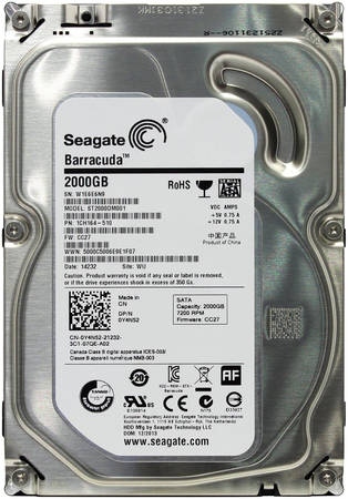 Жесткий диск Seagate BarraCuda 14 2ТБ (ST2000DM001) 965844462946950