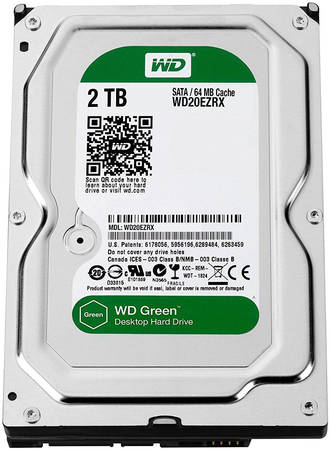 Жесткий диск WD Green 2ТБ (WD20EZRX) 965844462948312