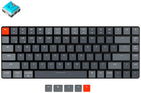 Беспроводная игровая клавиатура Keychron K3 Black (K3E2) 965844463113800