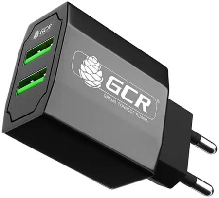 Сетевое зарядное устройство GCR CA-28Plus, 2 USB порта 3.1A 965844463151473