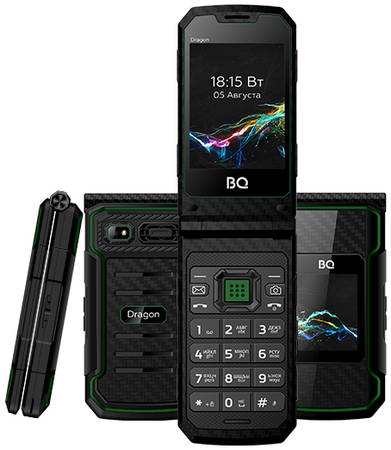 Мобильный телефон BQ 2822 Dragon Black/Green 965844463233451