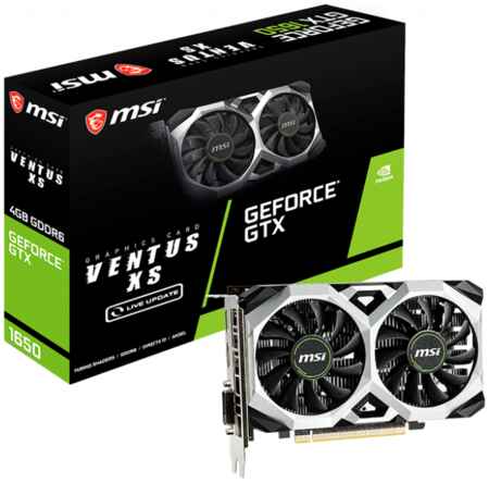 Видеокарта MSI NVIDIA GeForce GTX 1650 D6 VENTUS XS (GTX 1650 D6 VENTUS XS)