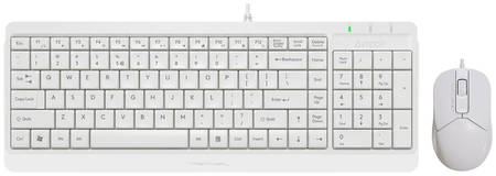 Комплект клавиатура и мышь A4Tech Fstyler F1512 White 965844463295816