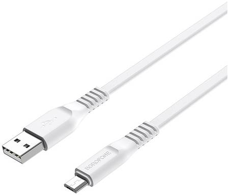 Кабель Borofone BX23 Wide USB - Micro-USB белый (03347)