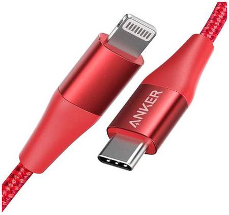 Кабель Anker PowerLine+II USB-C LTG 90см Red 965844463433385
