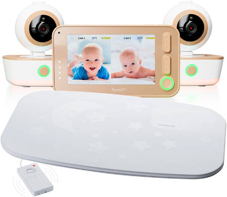 Видеоняня Ramili Baby RV1300x2SP с двумя камерами и монитором дыхания 965844463454097