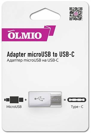 Адаптер Olmio microUSB на USB Type C 965844463460232