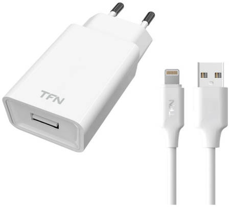 Сетевое зарядное устройство TFN 1 USB, 1 A, (WC1U1ALIGWH) white 965844463460238