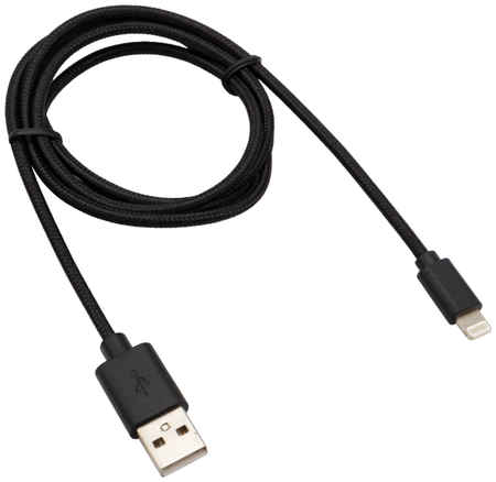 Кабель Rexant USB - Lightning 1m Black Nylon 18-7055 965844463531061