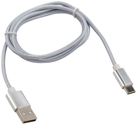 Кабель Rexant USB - Type-C 2A 1m Silver Nylon 18-1899 965844463531076