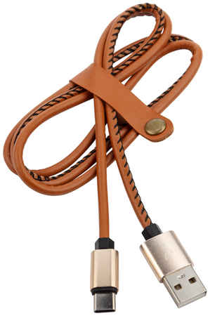 Кабель Rexant USB - Type-C 2A 1m Brown Leather 18-1897 965844463531078