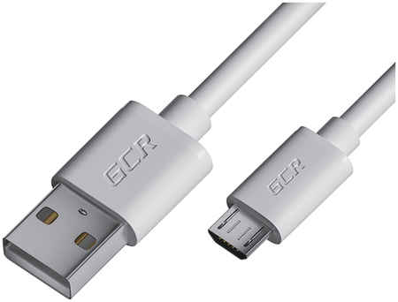 Кабель GCR USB - MicroUSB 1m White GCR-53231 GCR-UA1U
