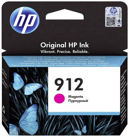 Картридж для струйного принтера HP (Hewlett Packard) 912, пурпурный, оригинал 965844463531568