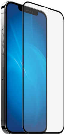 Защитное стекло DF iColor-24 Bl для iPhone 12 mini, черный с цветной рамкой 965844463572257