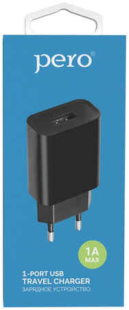 Сетевое зарядное устройство Pero TC01 1USB 1A Black (ТС01BL1A) TC01 1USB 1A черный (ТС01BL1A) 965844463572282