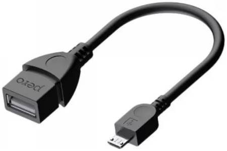 Переходник Pero AD03 OTG MICRO USB CABLE TO USB (PRAD03MUBK)