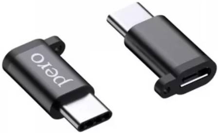 Переходник Pero AD01 TYPE-C TO MICRO USB, Black (PRAD01TMBK) AD01 TYPE-C TO MICRO USB, черный (PRAD01TMBK)
