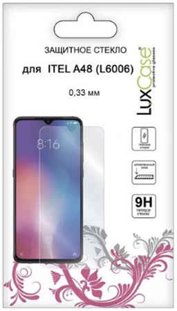 Защитное стекло для смартфона LuxCase для Itel A48 (L6006), Clear (83164) для Itel A48 (L6006), прозрачное