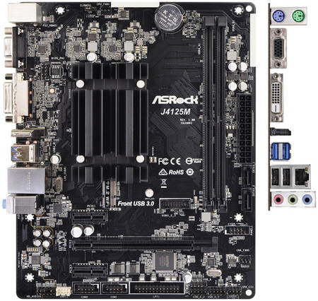 Материнская плата со встроенным процессором ASRock J4125M 965844463630407