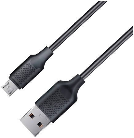Кабель Gal 2721 USB A - micro USB B черный 1 м