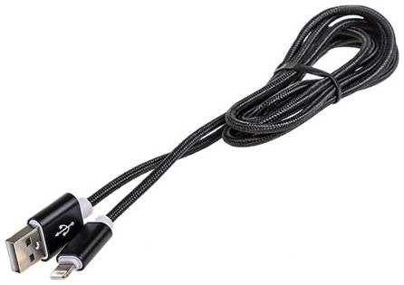 Кабель Skyway USB - Lightning 3.0А 1,5м Black 965844463688767