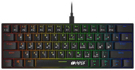 Проводная игровая клавиатура HIPER MK-1 SPIKE Black 965844463720879