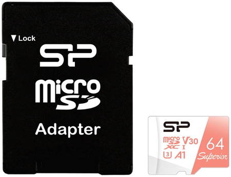 Карта памяти Silicon Power Superior A1 microSDXC 64GB (SP064GBSTXDV3V20SP) 965844463758214