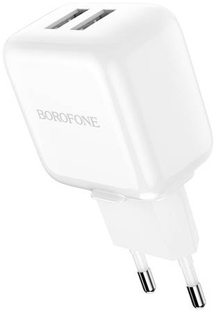 Сетевое зарядное устройство Borofone BA18 Vigorous, 2xUSB, 2,1 A
