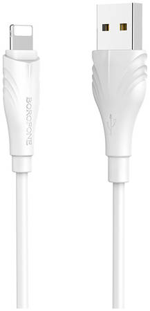 Кабель Borofone BX18 для iPod, iPhone, iPad Optimal White (УТ000023313)