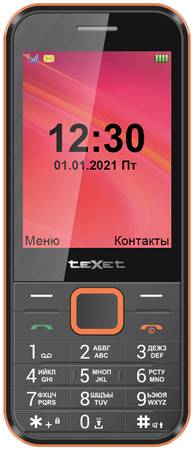 Мобильный телефон teXet TM-302 Bl/R TM-302 Black/Red 965844463847246
