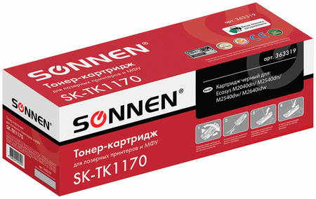 Картридж для лазерного принтера Sonnen SK-TK1170, черный, совместимый SK-TK1170 (363319) 965844463847719
