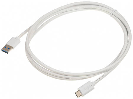 Кабель USB Type-C (m), USB A(m), 1м, белый