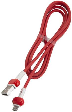 RED LINE Кабель REDLINE Candy, micro USB B (m), USB A (m), 1м, красный [ут000021984]