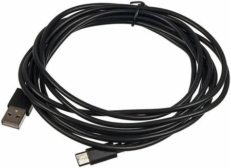 Кабель USB Type-C (m), USB A(m), 3м, черный