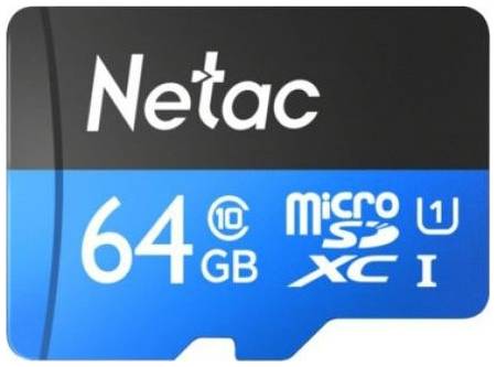 Карта памяти Netac P500 microSDXC 64GB (NT02P500STN-064G-R) 965844463897504