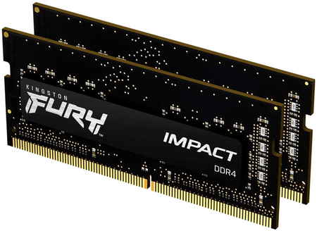 Оперативная память Kingston 16Gb DDR4 2666MHz SO-DIMM (KF426S15IBK2/16) (2x8Gb KIT) FURY Impact