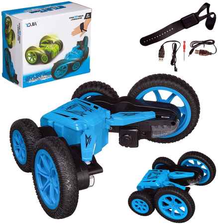 Junfa toys Машинка трюковая р/у, световые эффекты YDJ-D850-YW 965844465055686