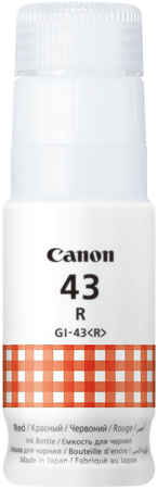 Чернила для струйного принтера Canon GI-43 R 4000V982 красные, оригинальные Blister Pack Ink GI-43 R (4000V982)
